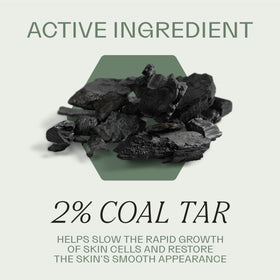 Dermabon coal tar soap close-up highlighting soothing wash for irritation.