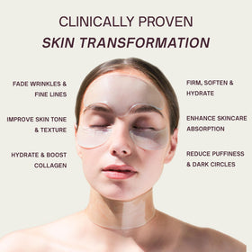 Dermaclara forehead patch applied to smooth forehead lines.