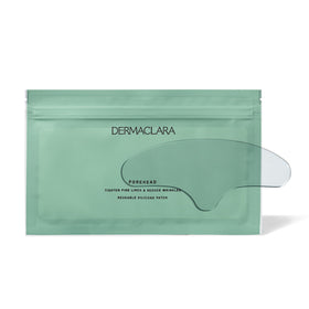 Dermaclara Forehead Patch on clean skin seals moisture for smoother skin.