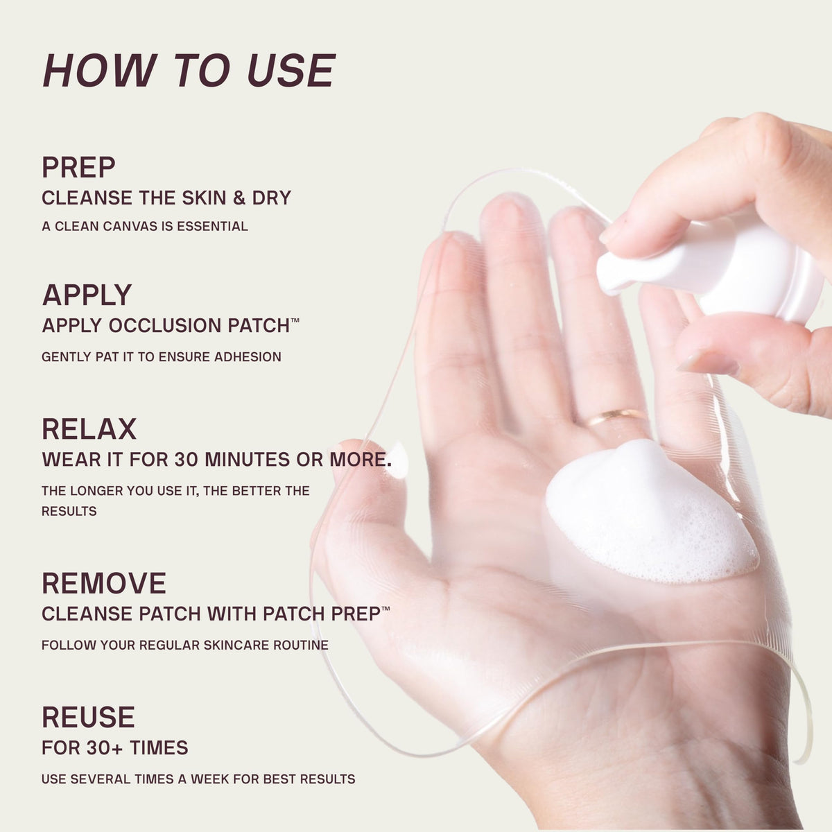 Dermaclara patch packaging highlights up to 30 uses.