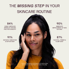 Dermaclara night-time usage demonstrating overnight patch benefits.