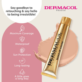 Dermacol foundation tube packaging ready for daily use
