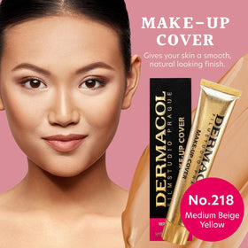 Dermacol foundation waterproof formula in action highlights long-lasting, smudge-proof wear.