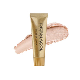 Dermacol mini full-coverage foundation 208 tube delivers durable coverage for uneven skin.
