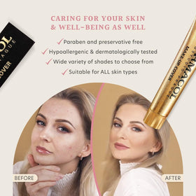Dermacol 17-shade range for diverse skin tones.