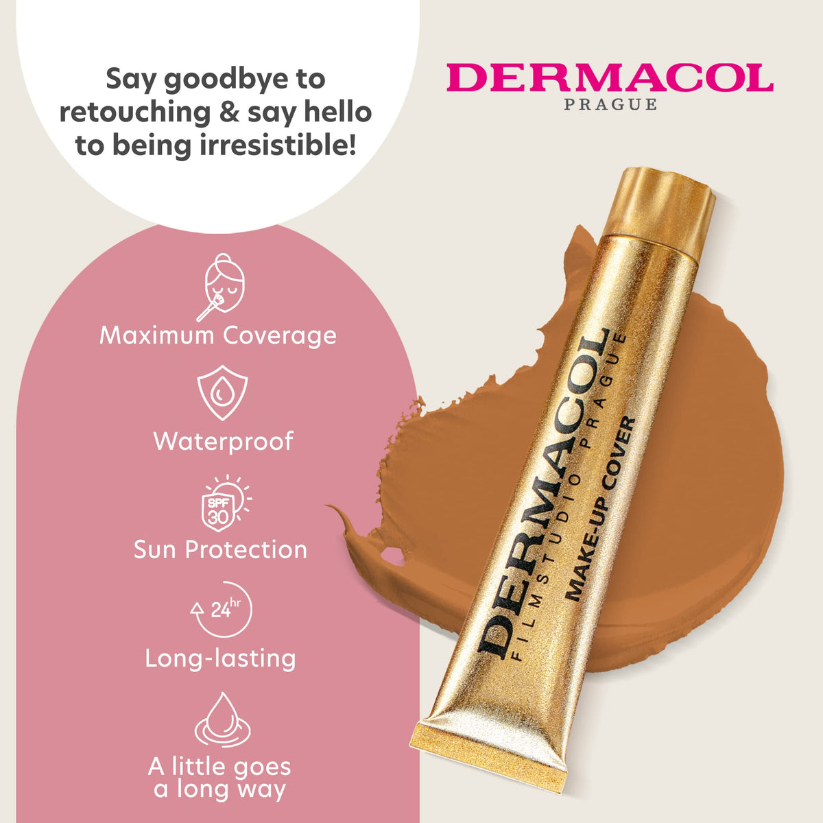 Dermacol waterproof long wear proves vibrant makeup through activities