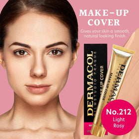 Dermacol waterproof swatch demonstrating long-lasting, sweat-resistant finish.