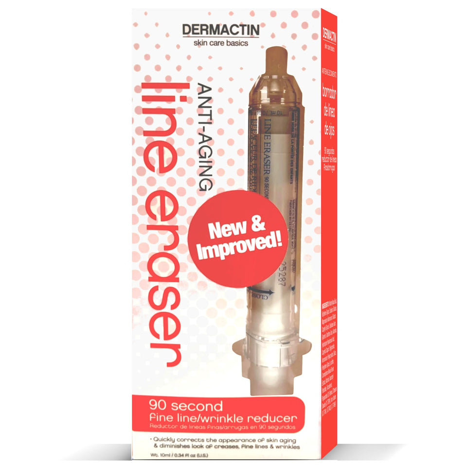 Dermactin 90 Second Fine Line Reducer bottle with precision applicator for controlled application