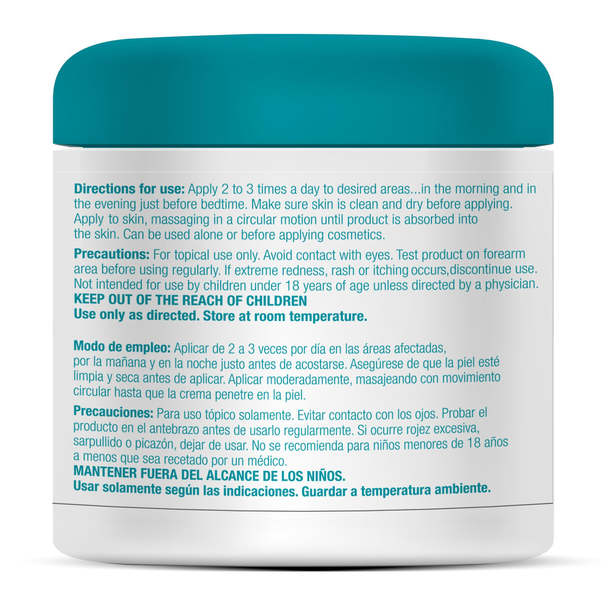 Dermactin Crepe Be Gone closeup jar highlights rich, luxurious moisture