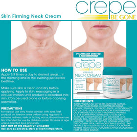 Dermactin Neck Cream 3 oz jar glows softly on vanity.