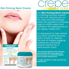 Dermactin Neck Cream application on neck area for hydration.