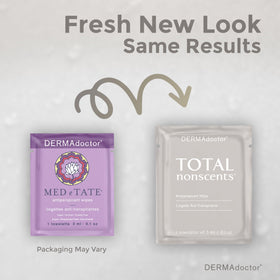 DERMAdoctor deodorant wipes palm use for daily convenience