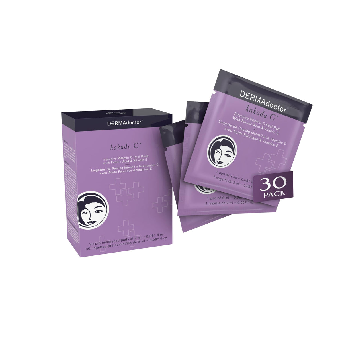 DERMAdoctor Exfoliating Toner Pads application close-up showing smooth skin texture