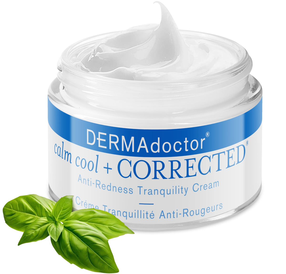 DERMAdoctor Hyaluronic Acid Moisturizer jar close-up showing soothing texture for redness relief.