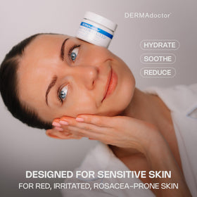 DERMAdoctor Hyaluronic Acid Moisturizer swirl texture emphasizes deep hydration and long-lasting moisture.