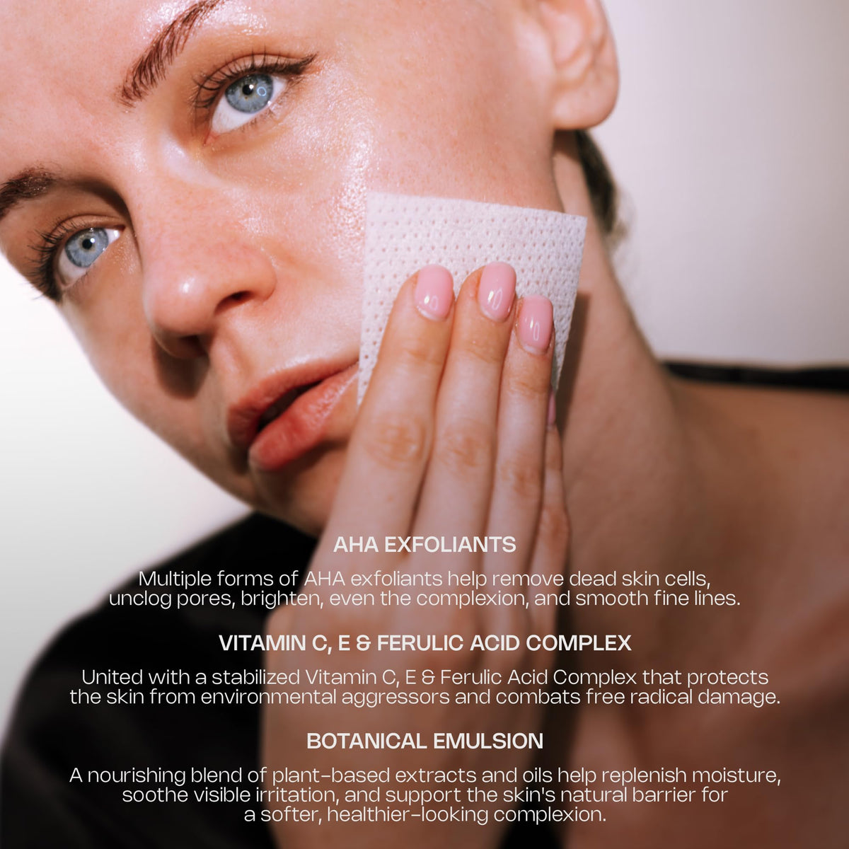 DERMAdoctor Pore Refinement close-up reveals a more even skin tone