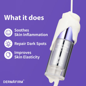 Dermafirm sensitive skin friendly formula on label