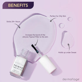 Dermaflage Extended Wear Primer with applicator brush enables precise pre-application