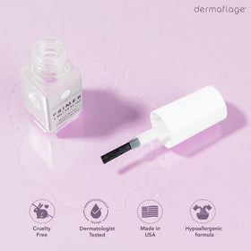 Dermaflage Primer before Dermaflage Concealer demonstrates prep in action