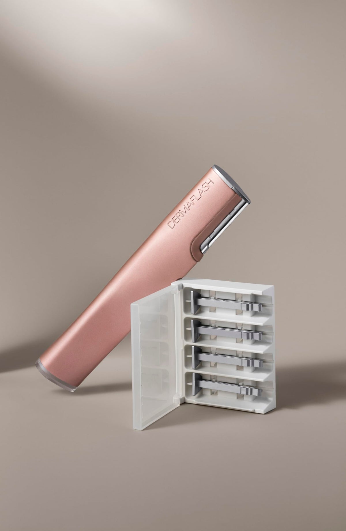 DERMAFLASH bonus refill kit adds extra blades for extended use.