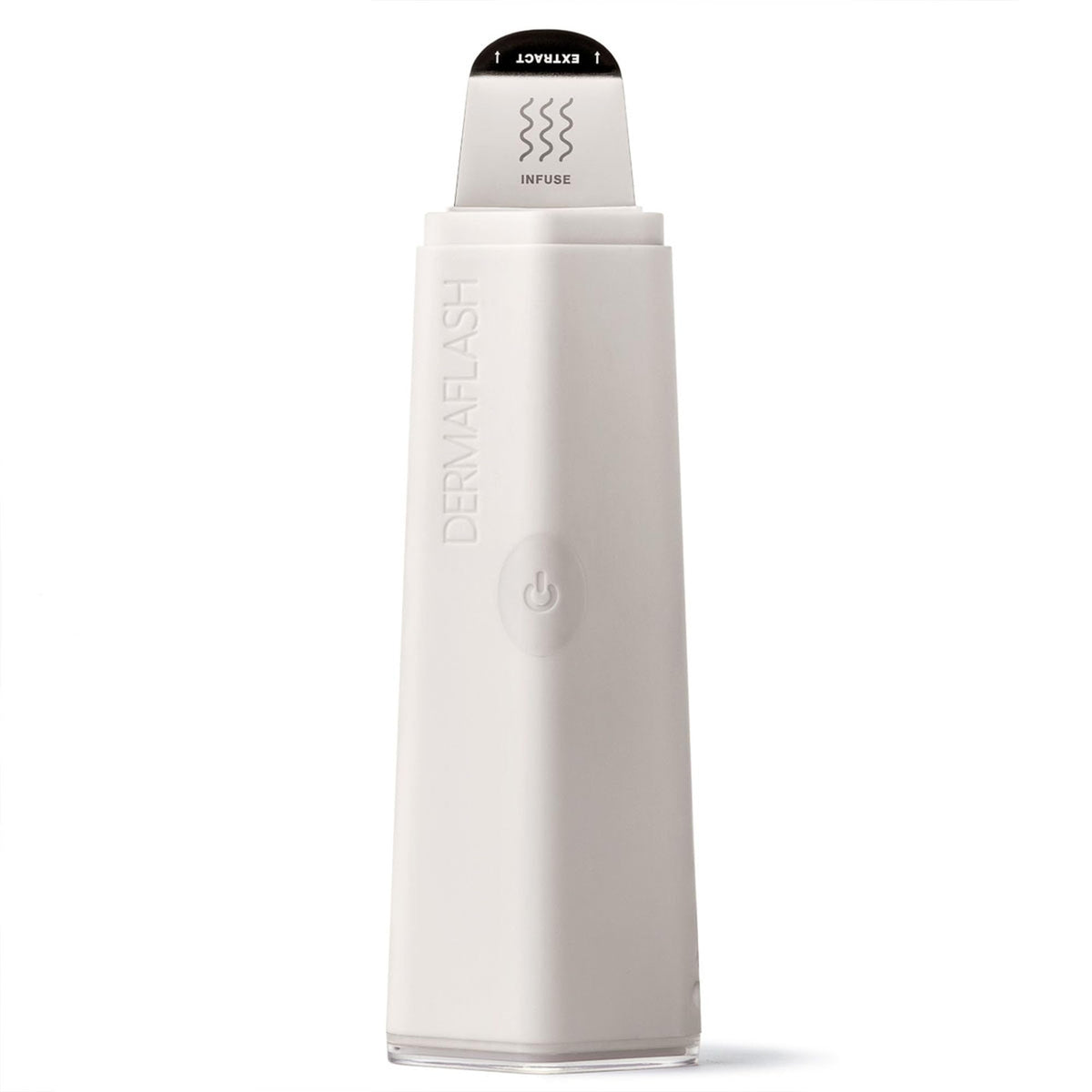 DERMAFLASH DERMAPORE+ device front view for at-home pore extraction and infusion.