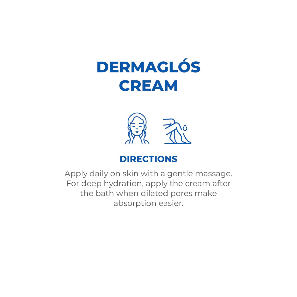 Dermaglós soft skin finish image conveys lasting hydration and comfort.