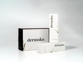 Dermaka Arnica Cream bottle label highlights natural daily skin care.