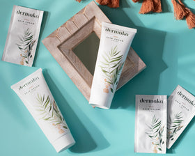 Dermaka multi-use moisturizer for face hands and body.