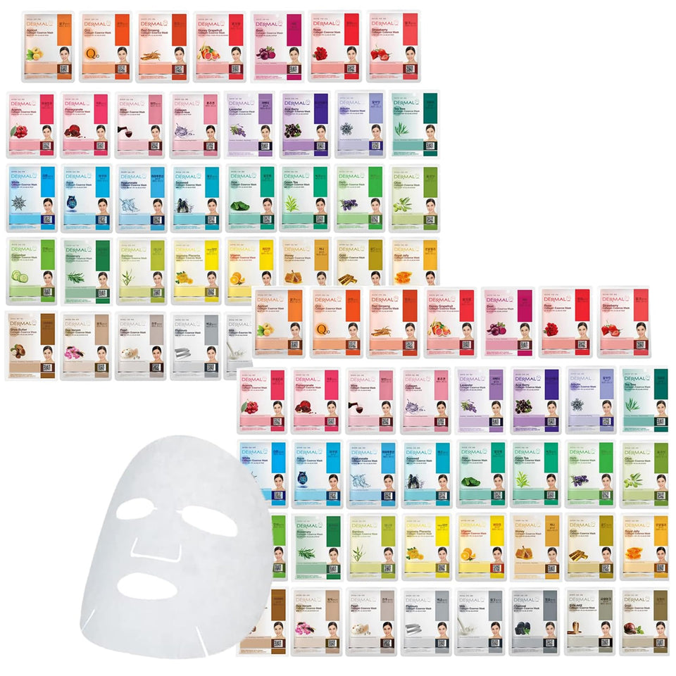 DERMAL 78 combo pack front view with diverse masks for hydration