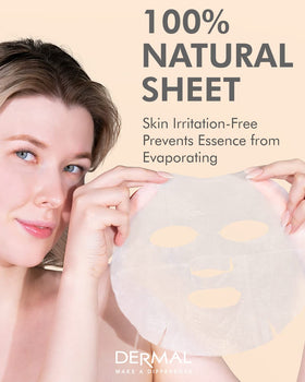 DERMAL A+B Korea royal jelly pearl gold mask for radiant tone