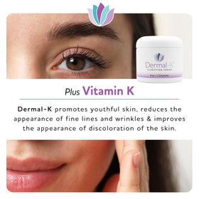 Dermal-K Clarifying Cream ingredients botanicals close-up highlighting natural fragrance.