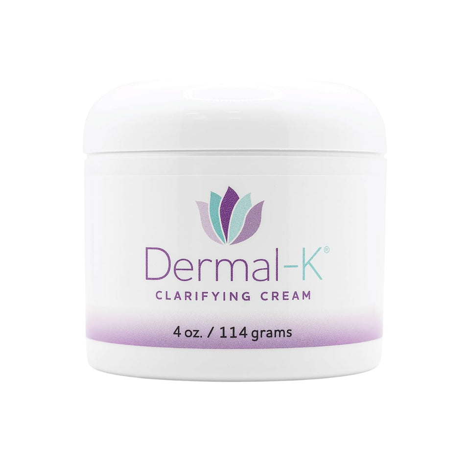 Dermal-K Vitamin K Cream bottle front view highlighting hydration and antioxidant benefits.