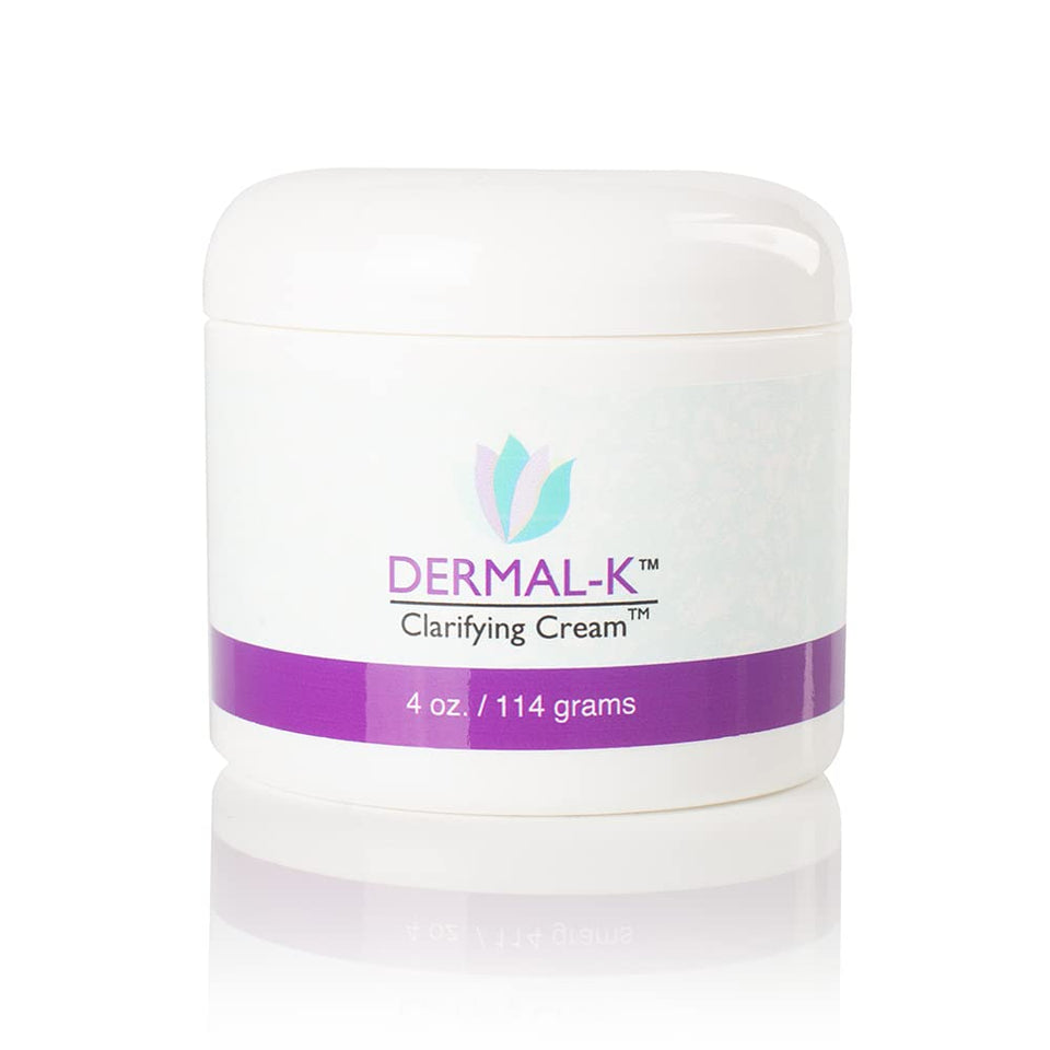 Dermal-K Vitamin K Cream bottle, smooth texture, and hydrating antioxidants for radiant skin.