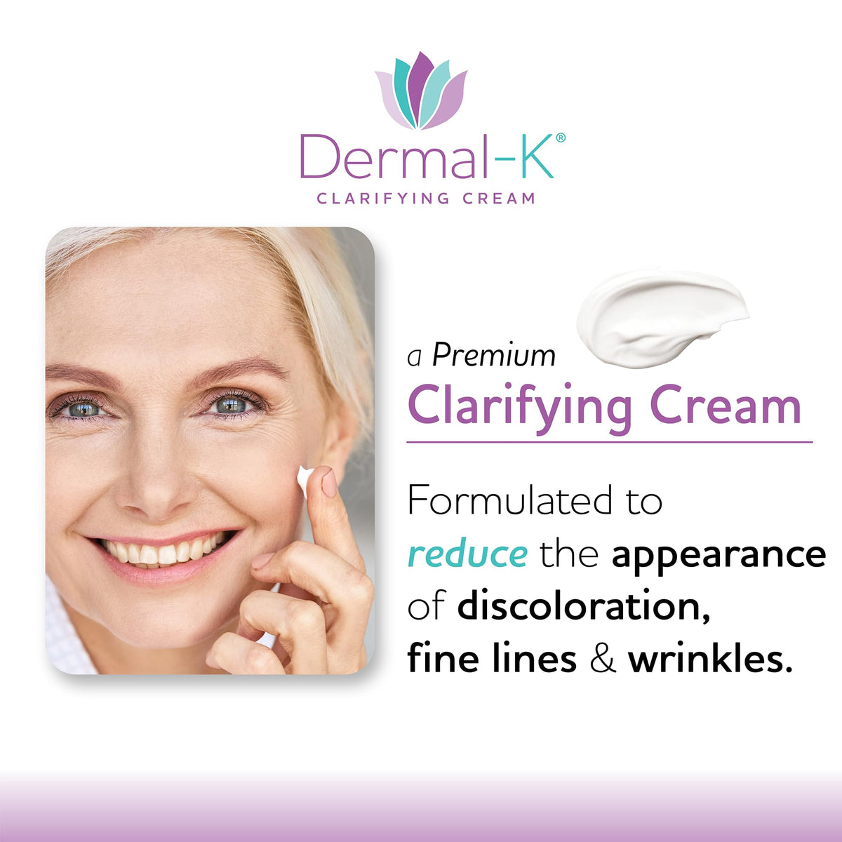 Dermal-K Vitamin K Cream dispensing pump image showing easy application and control.