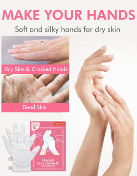 DERMAL Moistfull Silky Feet Mask exfoliation and hydration closeup