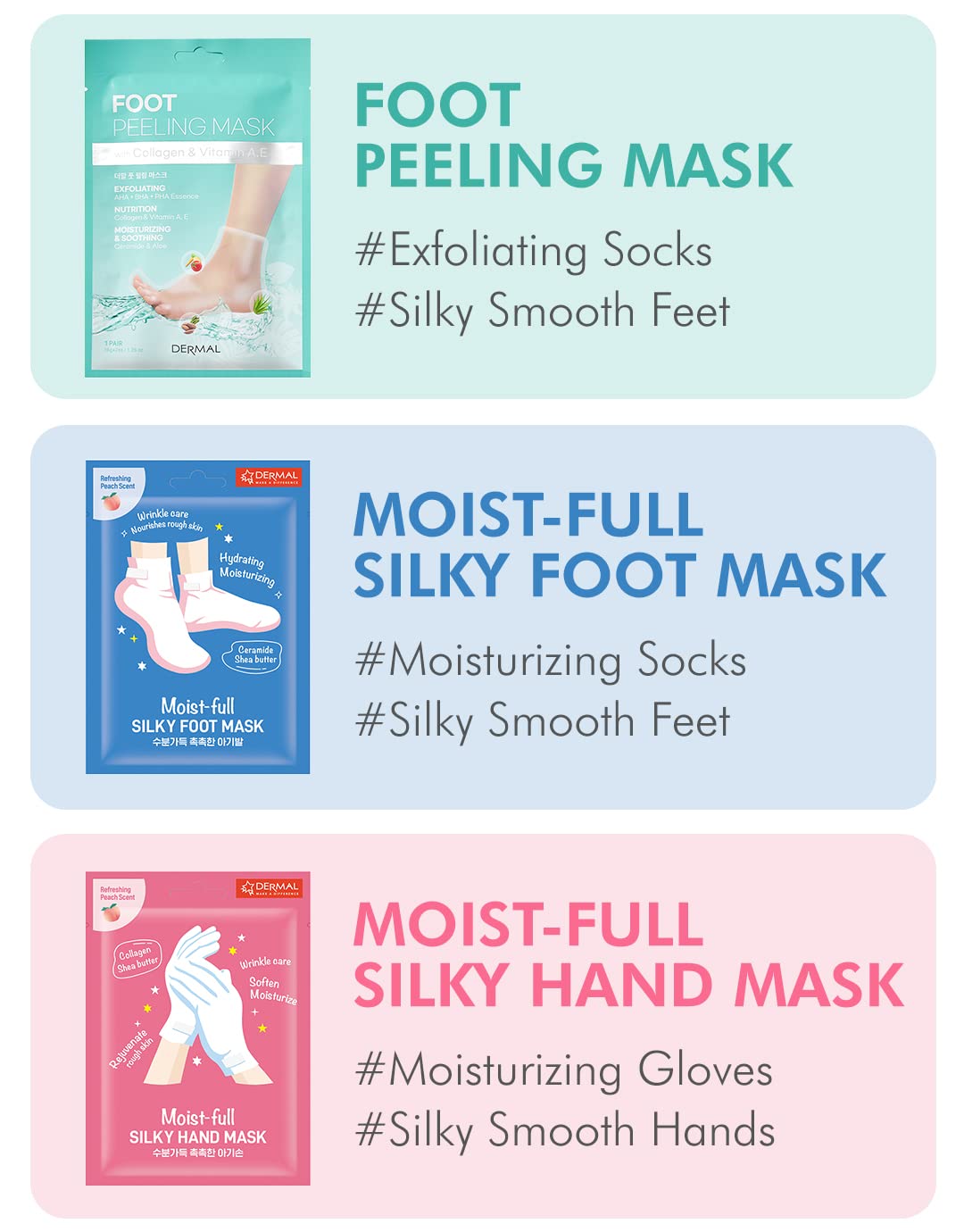 DERMAL Moistfull Silky Kit unboxing scene