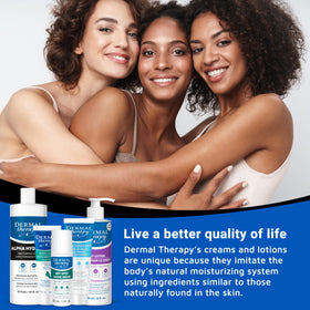 Dermal Therapy Alpha Hydroxy Lotion gel-like absorption rate for quick hydration.