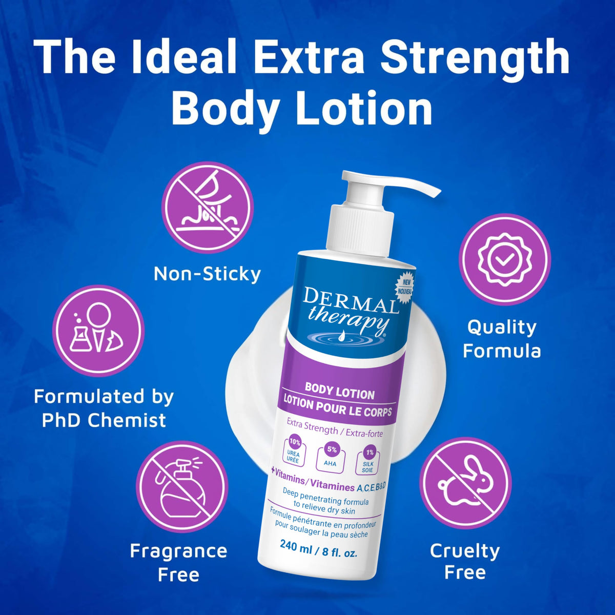 Dermal Therapy extra-strength formula proudly made in Canada for trusted care