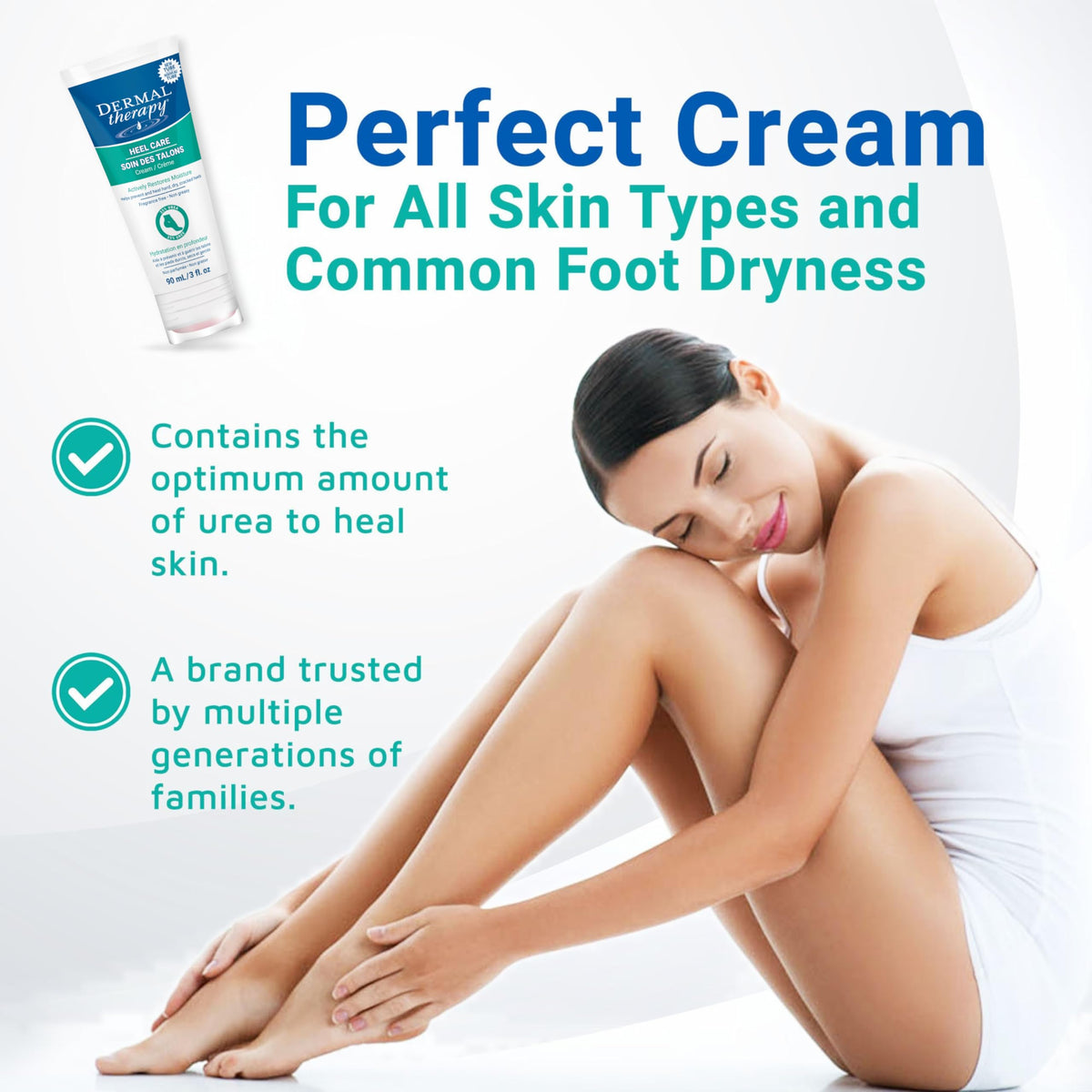 Dermal Therapy fragrance-free foot cream supports sensitive skin daily
