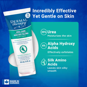 Dermal Therapy Urea–AHA exfoliation visibly softens calluses and improves texture