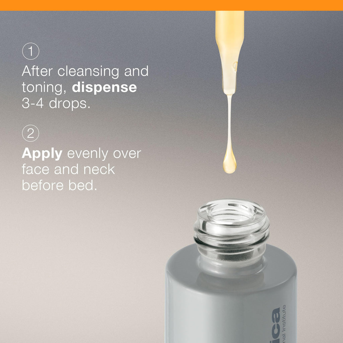 Dermalogica BioLumin-C Night Restore applied to face and neck.