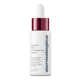 Dermalogica Dynamic Skin Strengthening Serum bottle highlighting barrier resilience support.