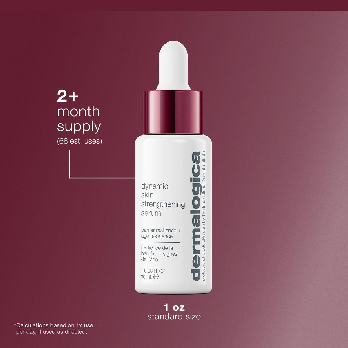 Dermalogica Dynamic Skin Strengthening Serum tangerine extract highlight upcycled ingredient resilience.