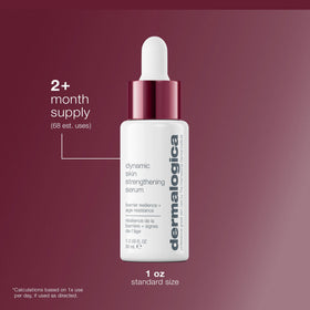 Dermalogica Dynamic Skin Strengthening Serum tangerine extract highlight upcycled ingredient resilience.