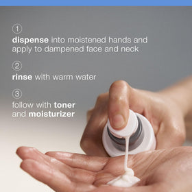 Dermalogica Intensive Moisture Cleanser foam-lather demonstrates rich cleansing for daily use.