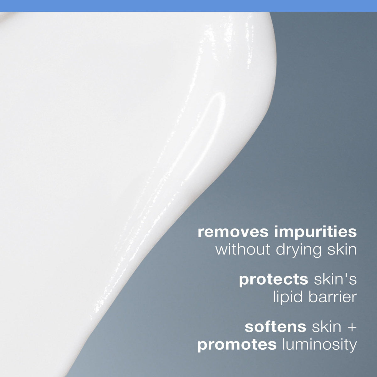 Dermalogica Intensive Moisture Cleanser texture-closeup shows creamy formula for dry skin.