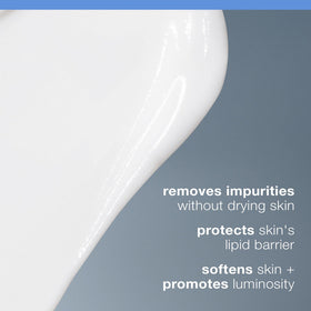 Dermalogica Intensive Moisture Cleanser texture-closeup shows creamy formula for dry skin.