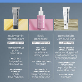 Dermalogica Liquid Peelfoliant smooth skin tone closeup demonstrates even texture