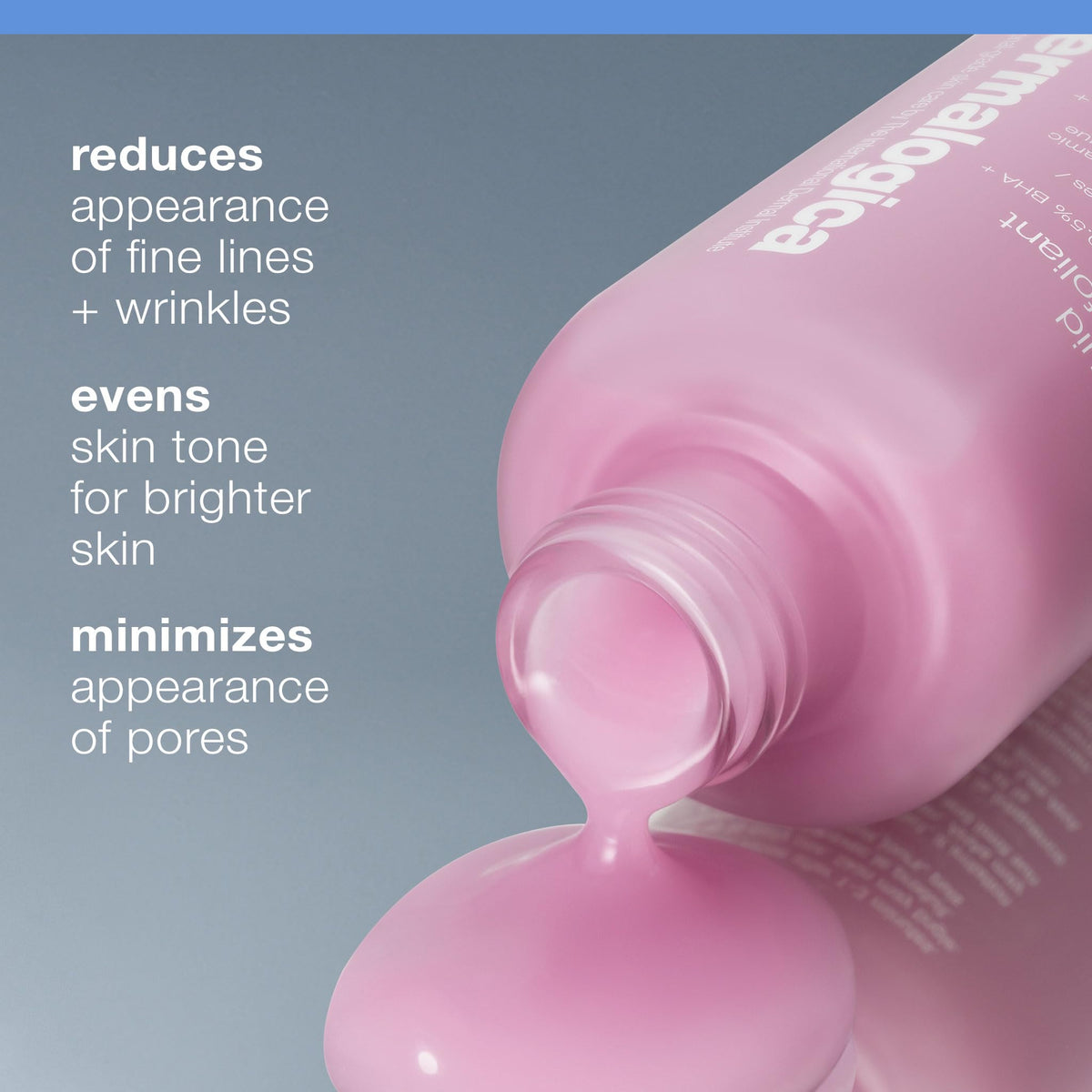 Dermalogica Liquid Peelfoliant texture closeup highlights gentle resurfacing for smoother skin
