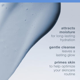 Dermalogica Magnetic AfterGlow Cleanser texture on hand demonstrates creamy cleansing action